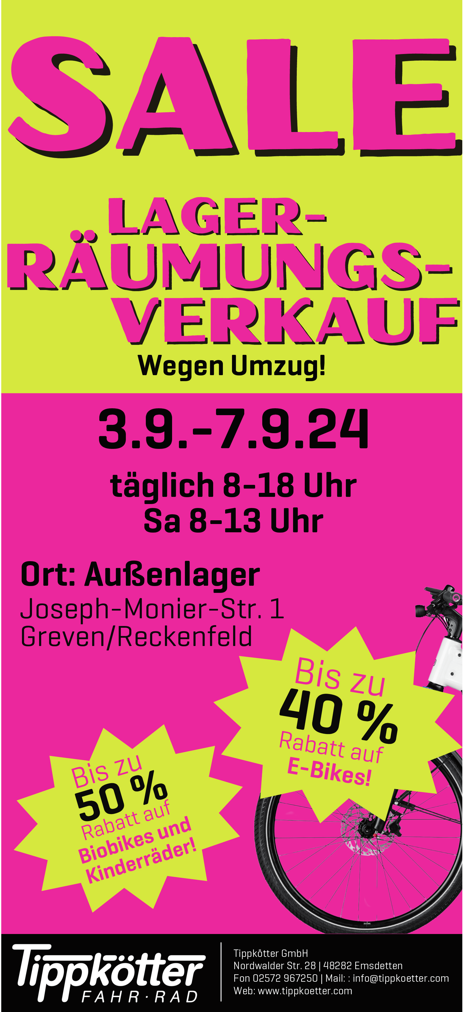 Tippkötter GmbH ; FahrRad Fahrradgeschäft in Emsdetten