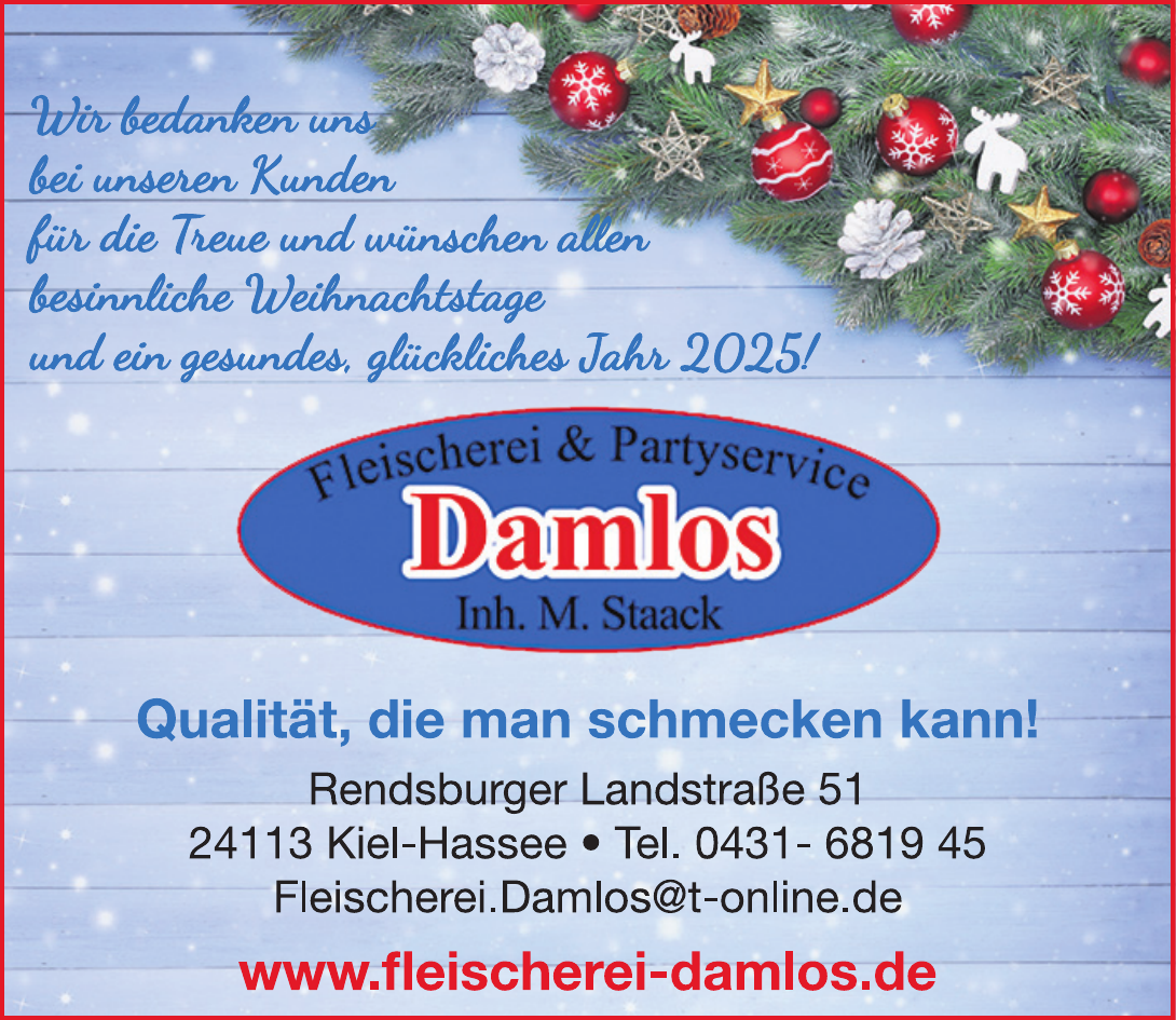 Partyservice Eikemeier Gmbh & Co. Kg Fleischerei & Partyservice Damlos | Catering-Service in Kiel-Hassee