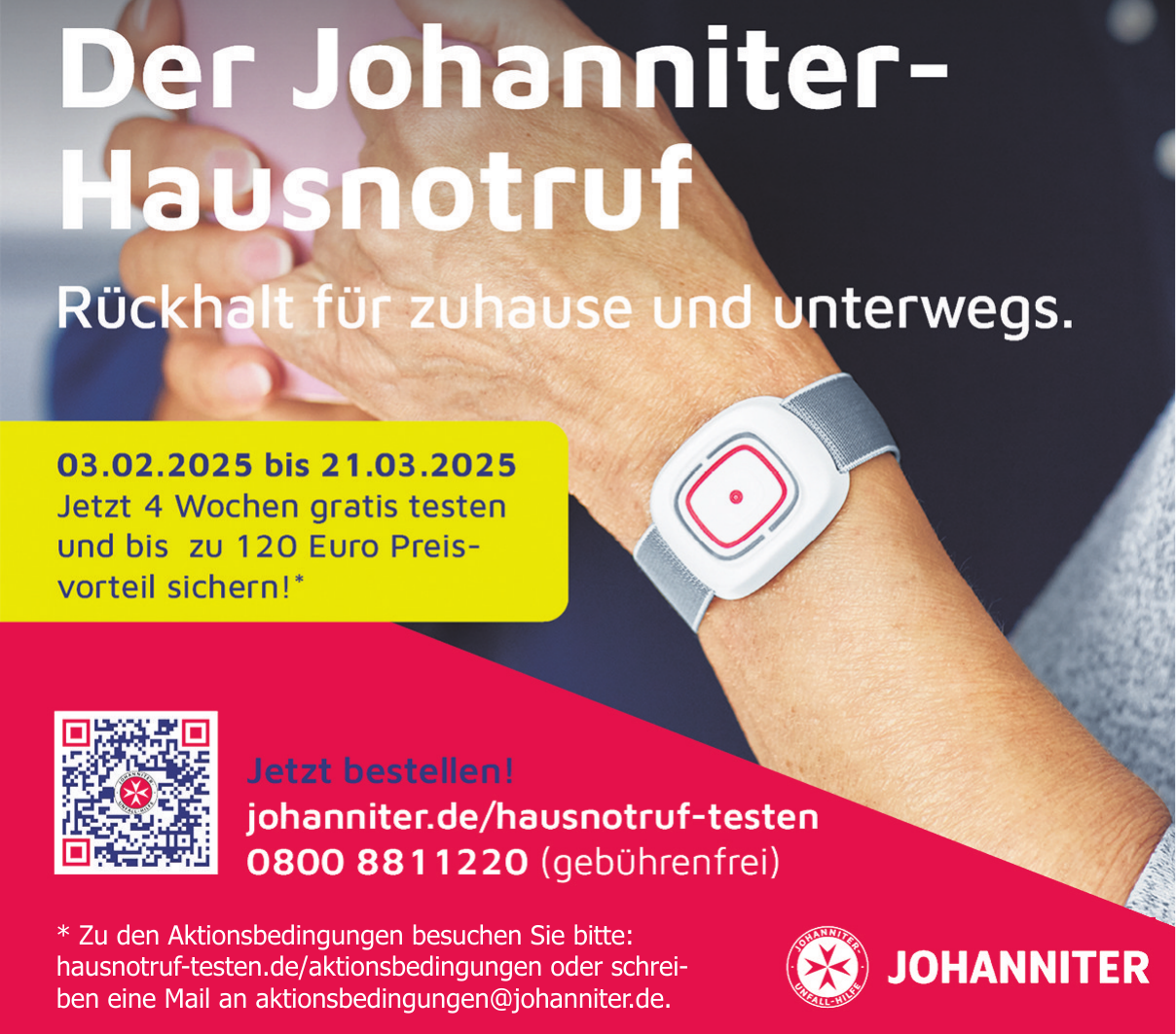 Johanniter Hausnotruf Blinkt Rot