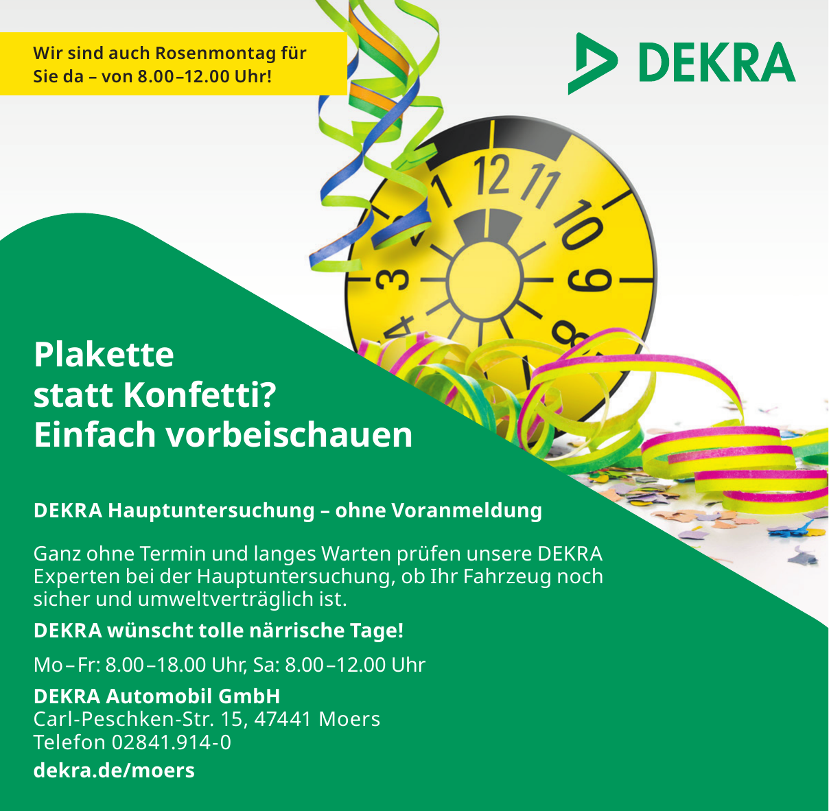 DEKRA Automobil GmbH Außenstelle Moers | Auto Reparatur & Service in Moers